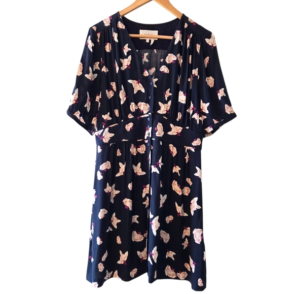 Ba&sh Kosma Short Flowing Floral Casual Boho Feminine Mini Dress Size Large - Picture 5 of 16